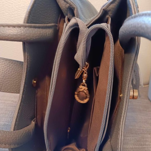 AMVIKS Stylish Handbags Women Satchel Bag Top Handle Purse Medium Tote Bag Cross - Picture 3 of 6